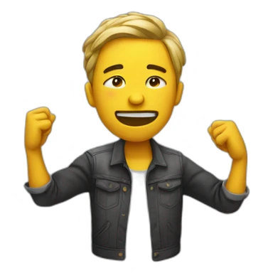 personne qui dab sticker