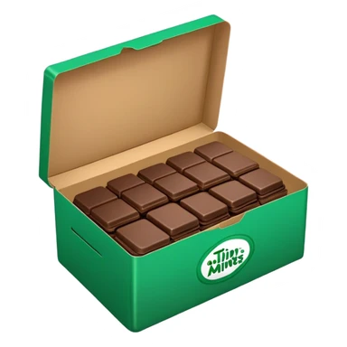 Green box of thin mints sticker