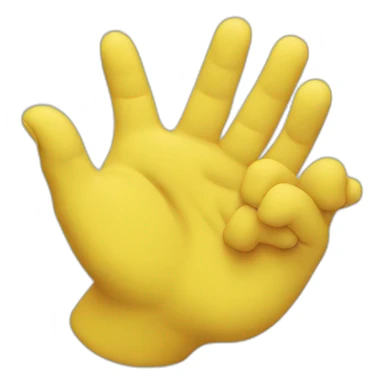 yellow Praying hands sticker