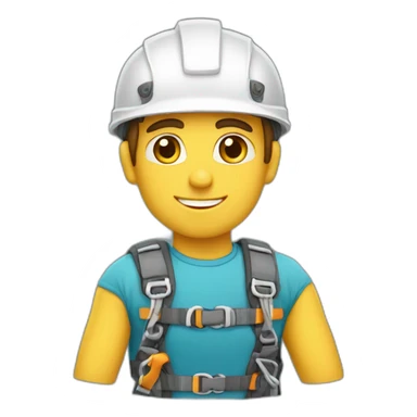 Super belayer man sticker