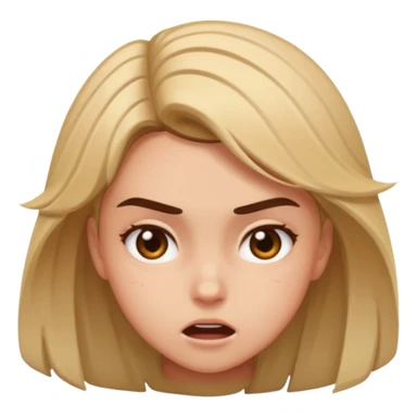 a girl crashing out sticker