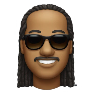 Blind stevie wonder sticker
