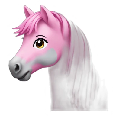 pink pony wearing jeans sticker