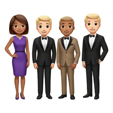 hotel reception with some people sticker