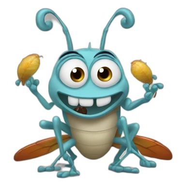 Oggy and the cockroaches sticker