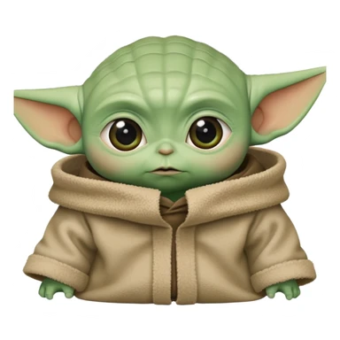 Head of baby Yoda sticker