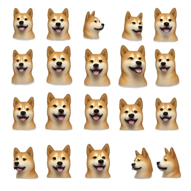 Doge meme dog in iconic pose sticker