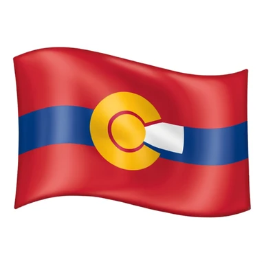 Colorado state flag as a emoji sticker