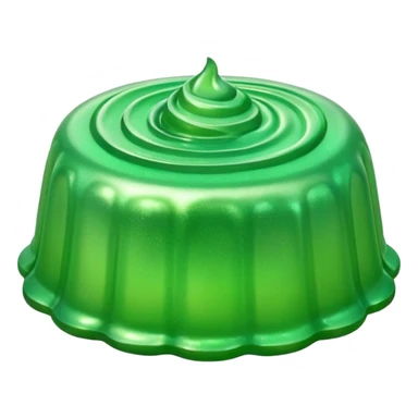 Fancy Gelatin mold green sticker