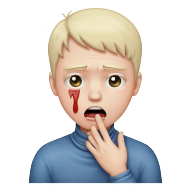 Person choking their self sticker