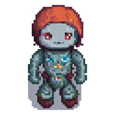 YouTuber Finzar, pixel art style sticker