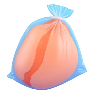 raw chicken breast in a clear vacuum-sealed package sticker