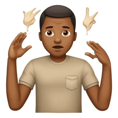  Black Man throwing up bdk  sticker