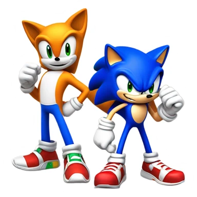 Sonic with tails sticker