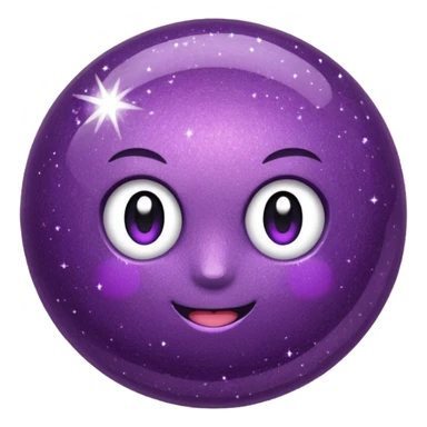 bolinha glitter roxo sticker
