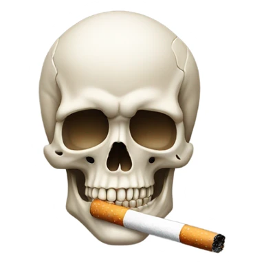 MIX A SKULL EMOJI WITH A CIGARETTE  emoji sticker