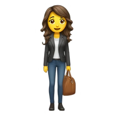 The chat admin woman lange Haare writes, everythingis quiet sticker