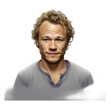 Heath Ledger wearing tee sticker