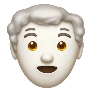 Face covered in milk liquid sticker