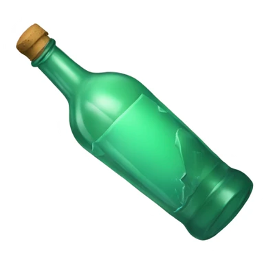 Broken bottle sticker