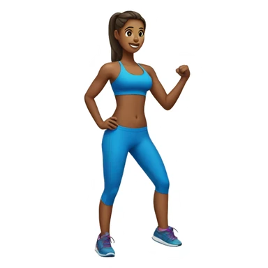 cardio and abs  sticker