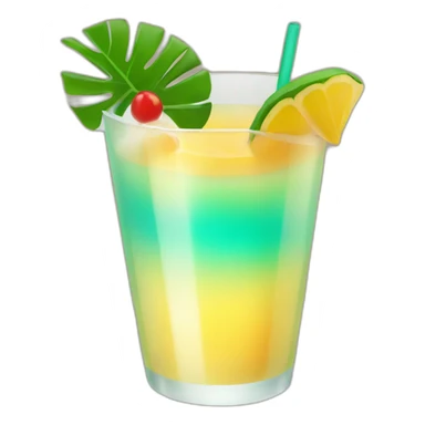 tropical drink sticker