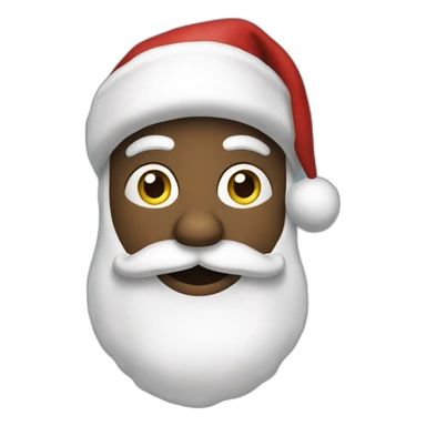 santa claus in black sticker
