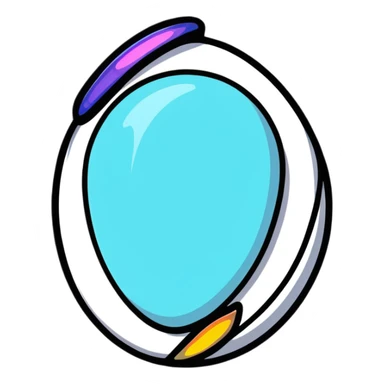 opal gemstone with colorful flashes sticker
