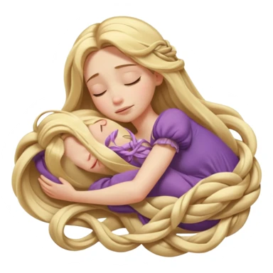 Sleeping Rapunzel (Tangled) sticker