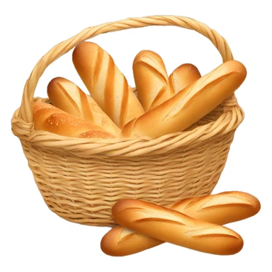 Basket of baguettes sticker