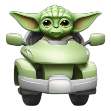 Yoda on bmw sticker