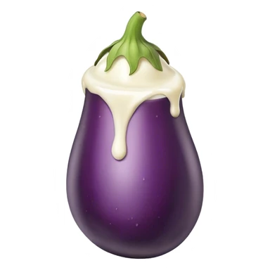 Eggplant in milk sticker