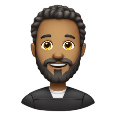 latin pastor with beard and mohican hair style preaching sticker