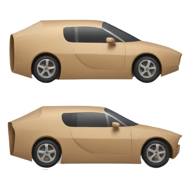 Aerodynamic Cardboard car sticker
