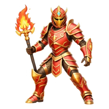 fire armored warrior sticker