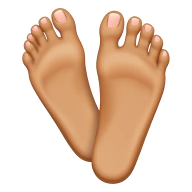 Emoji being happy with their feet out sticker