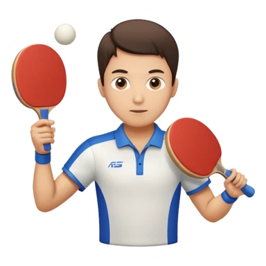 athlette with ping pong rocket sticker