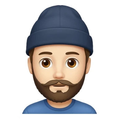 bearded boy in hat sticker