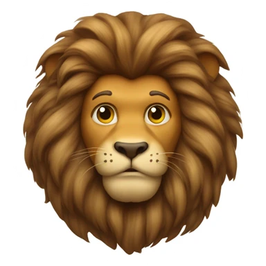 Cowardly lion sticker