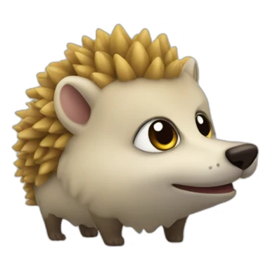 herisson animal corp entier sticker