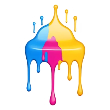 Draw the word mod with drippy paint  sticker