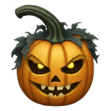 Punk rock pumpkin sticker