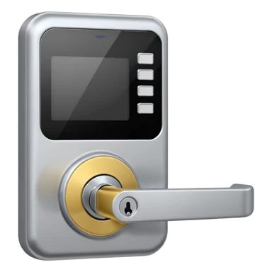 Electronic Door Lock System with card insert only screen no key hole sticker