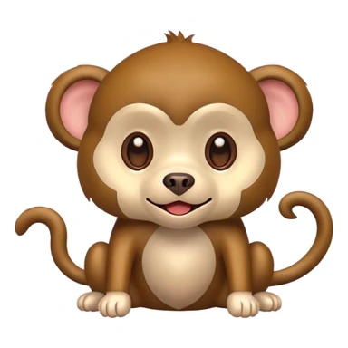 Monkey-dog sticker