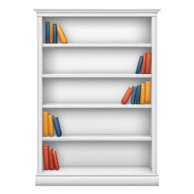 Beautiful white bookshelf aesthetic  sticker