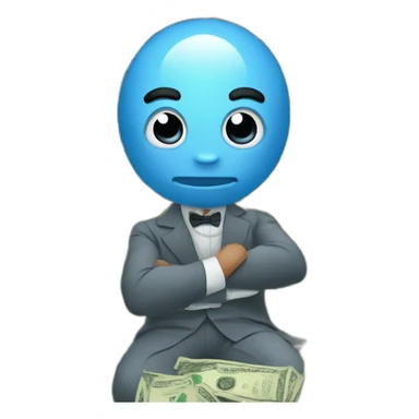 Picsou with lot of money sticker