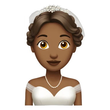 mariée chatain sticker