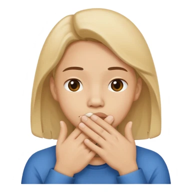 😶✊ the mouth is cover of a hand but pls flip the hand sticker