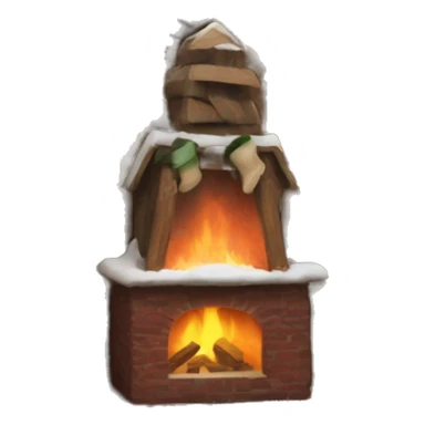 winter cabin sticker