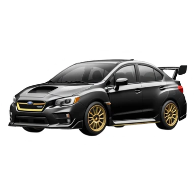 Black subaru wrx sti sticker